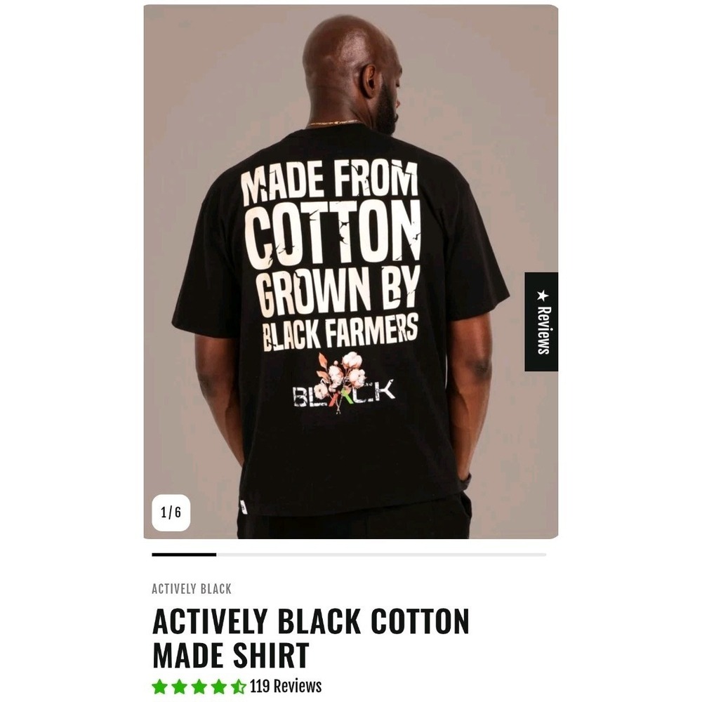 Black Excellent Black Owned Graphic Tee Size S Made From cotton